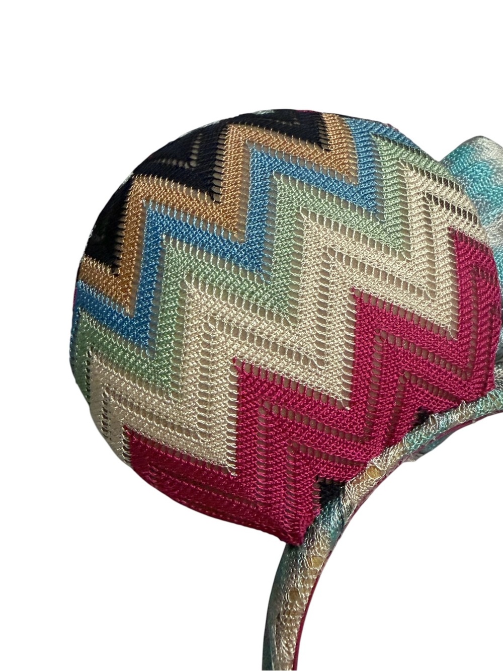 Missoni x Disney Zigzag Minnie Mouse Ears Headband Purple Pink **Read** - Picture 6 of 14